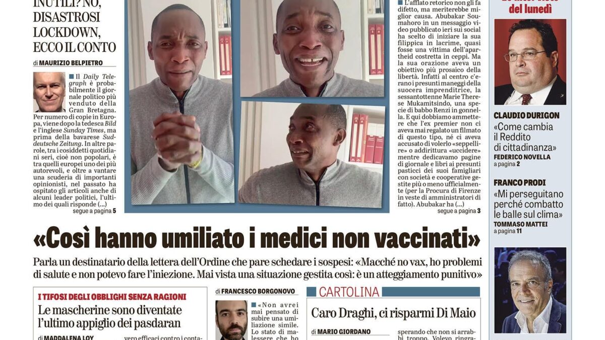 Oggi in edicola