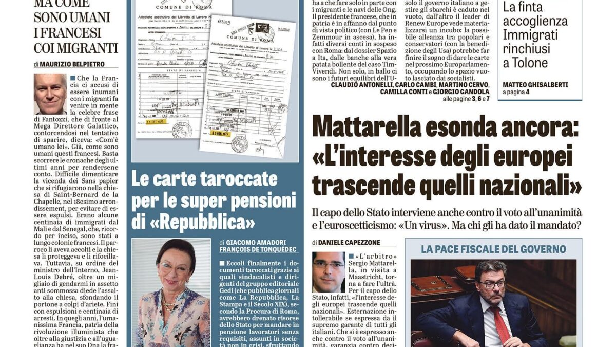 Oggi in edicola
