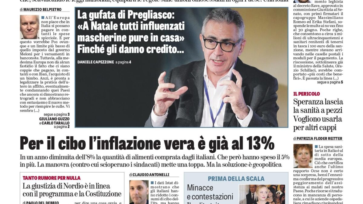 Oggi in edicola