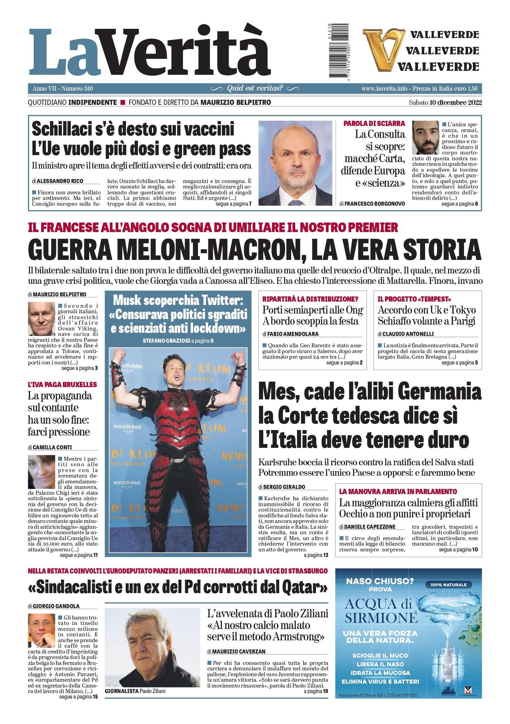 Oggi in edicola