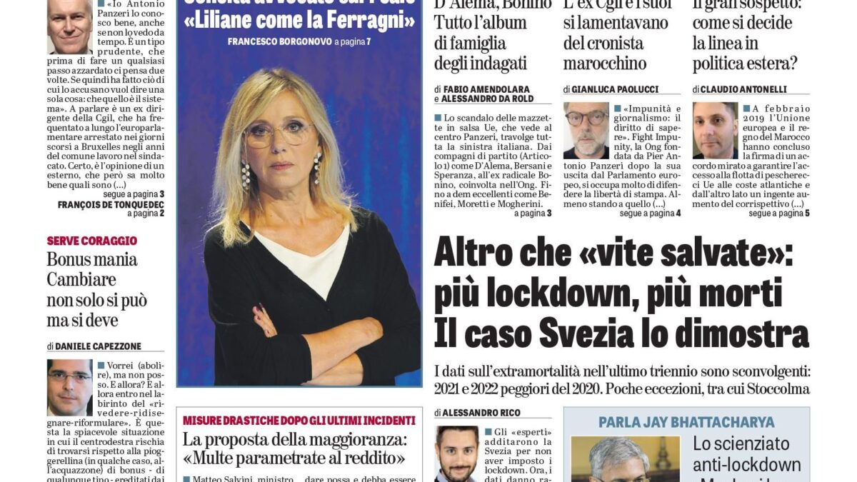 Oggi in edicola