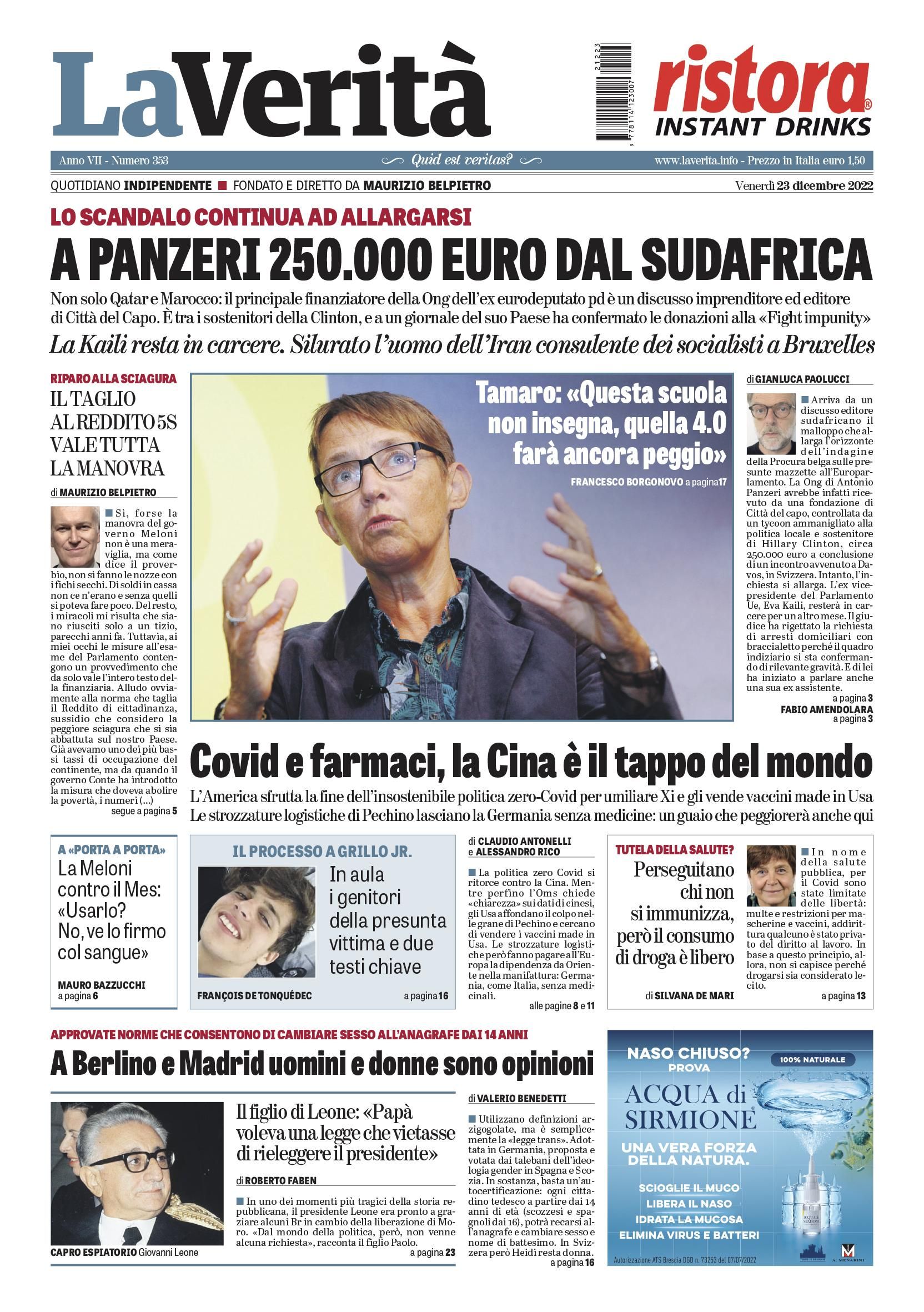 Oggi in edicola