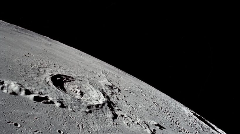 La zona di allunaggio vista dall'orbita lunare (Nasa)