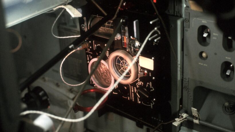 Dettaglio del pannello di comando del modulo (Nasa)