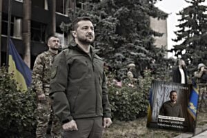 La City incorona l’ucraino Zelensky «nuovo Churchill»