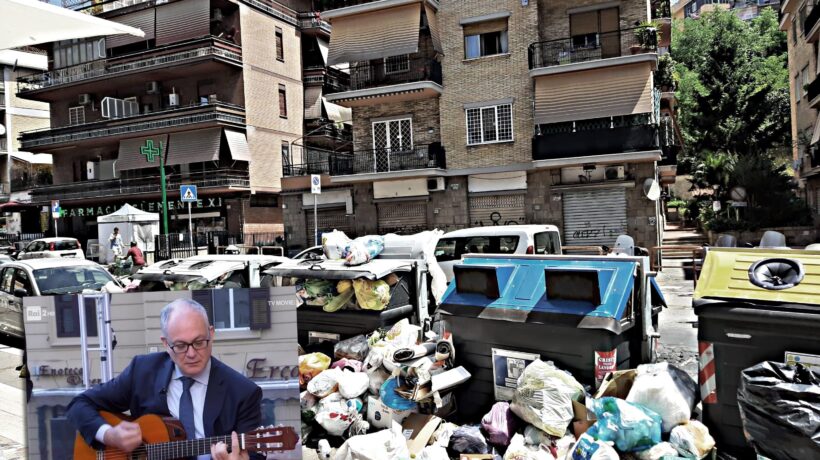 Gualtieri suona la chitarra ma è in ritardo di un anno per liberare Roma dai rifiuti
