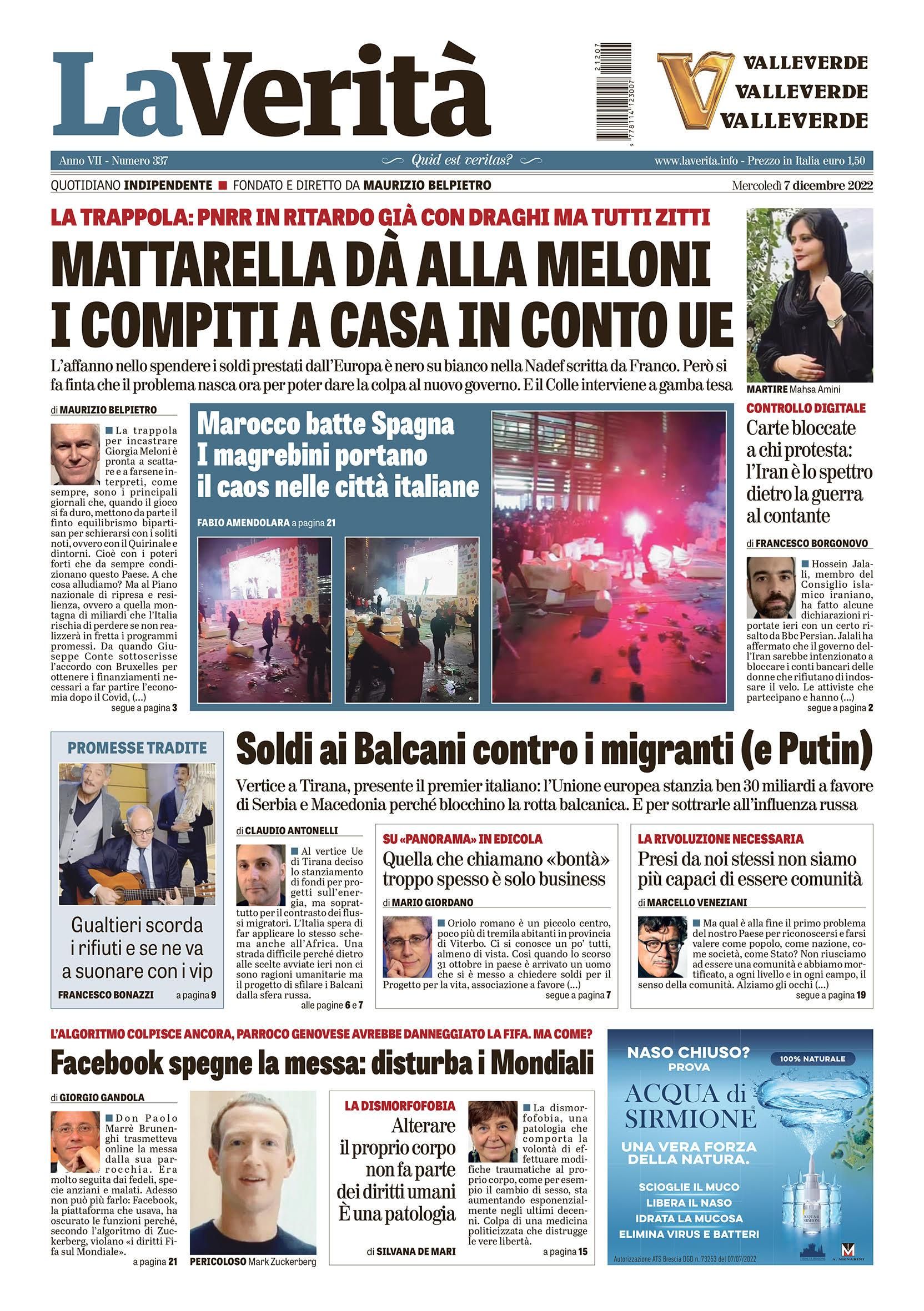 Oggi in edicola