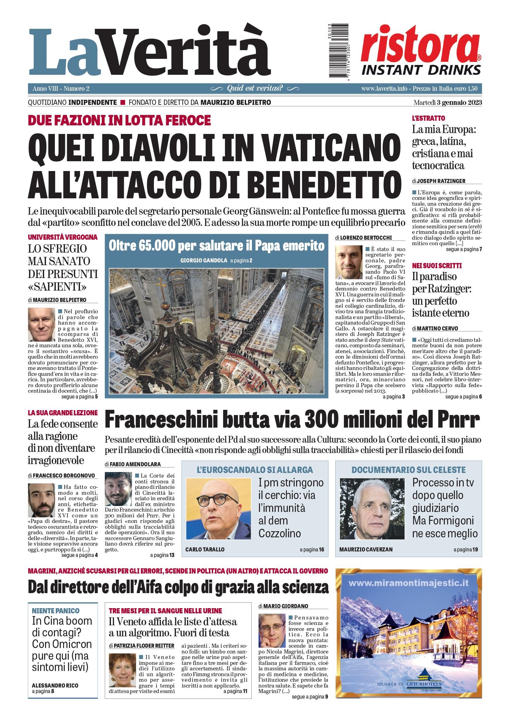 Oggi in edicola