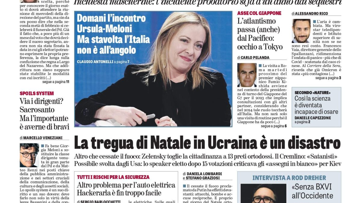 Oggi in edicola