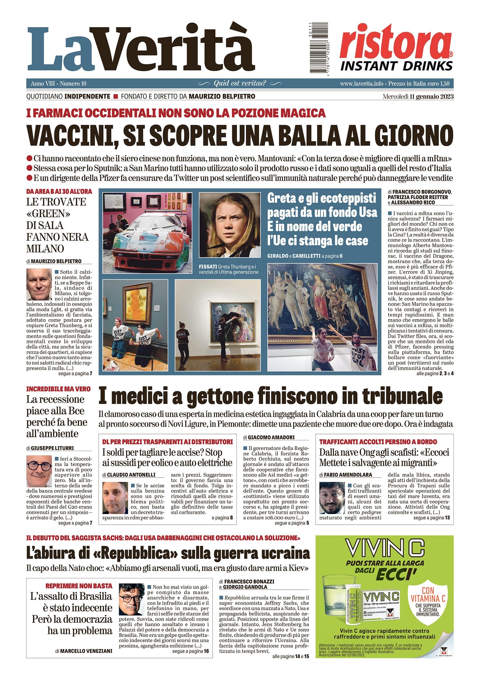 Oggi in edicola