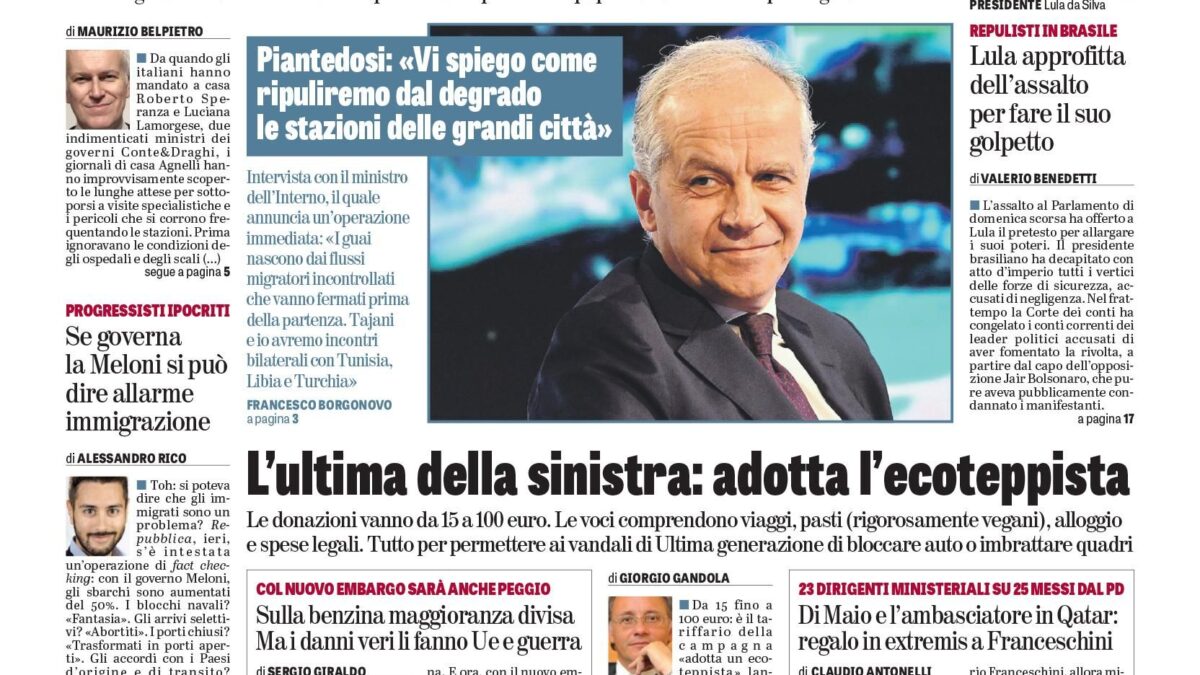 Oggi in edicola