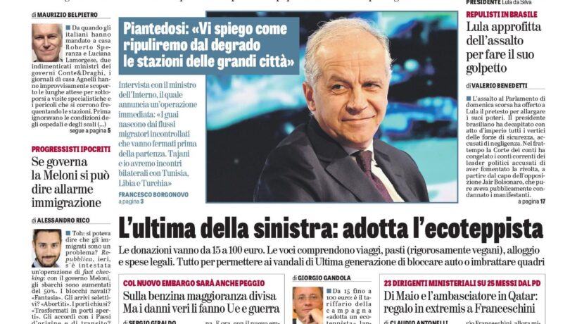 Oggi in edicola
