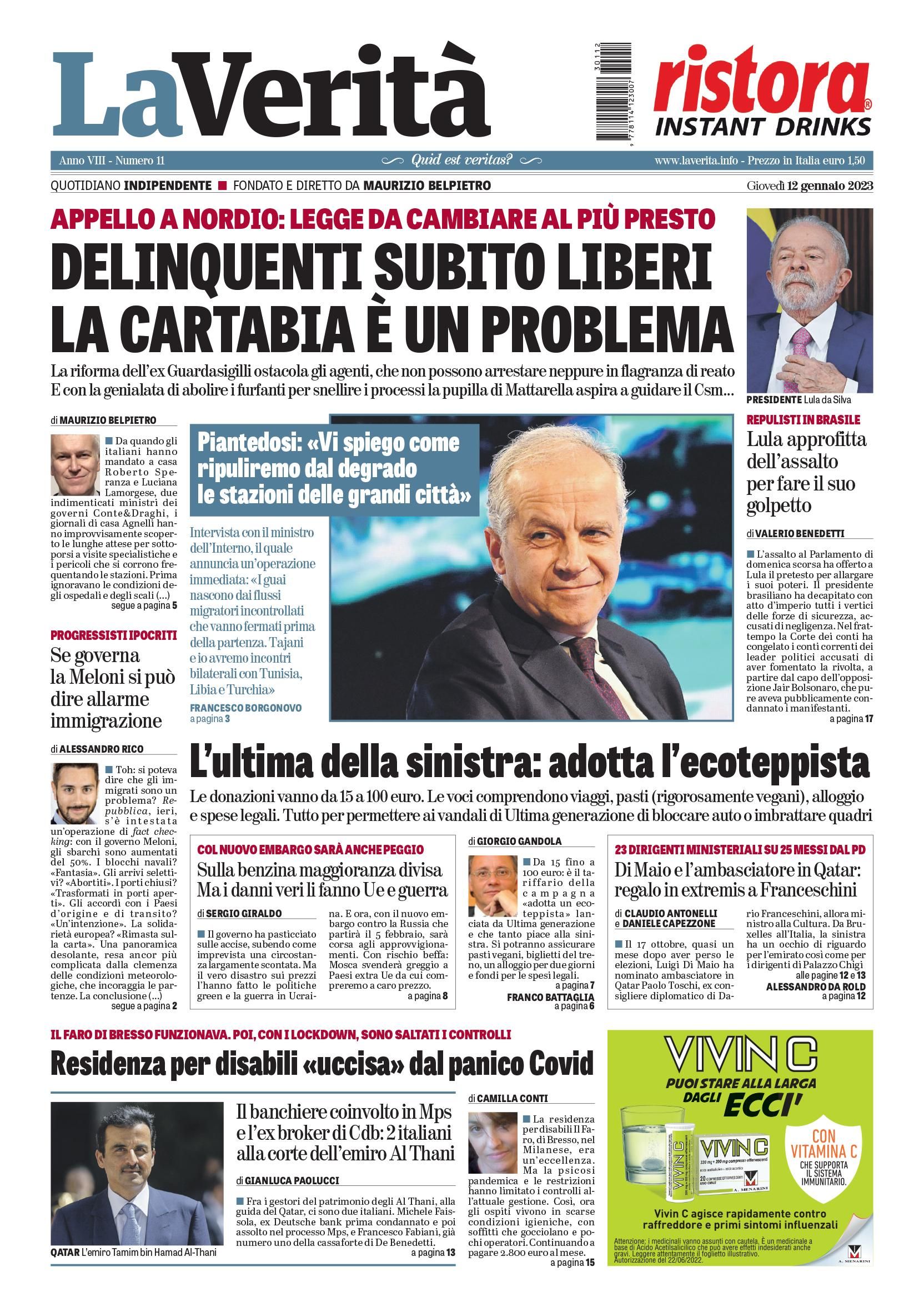 Oggi in edicola
