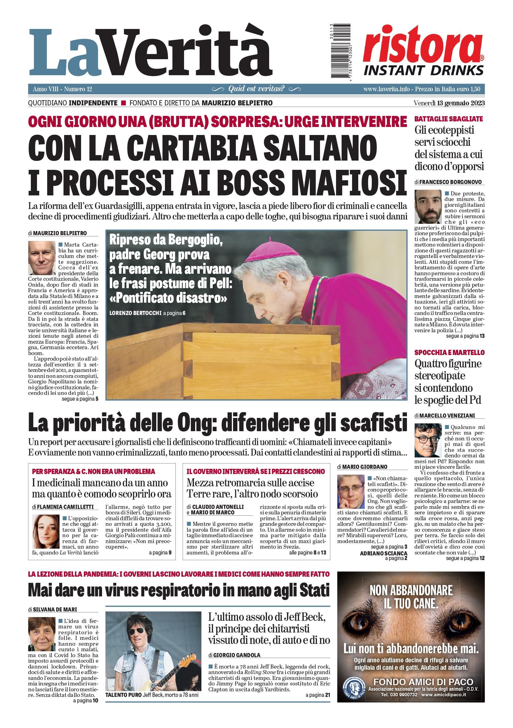 Oggi in edicola