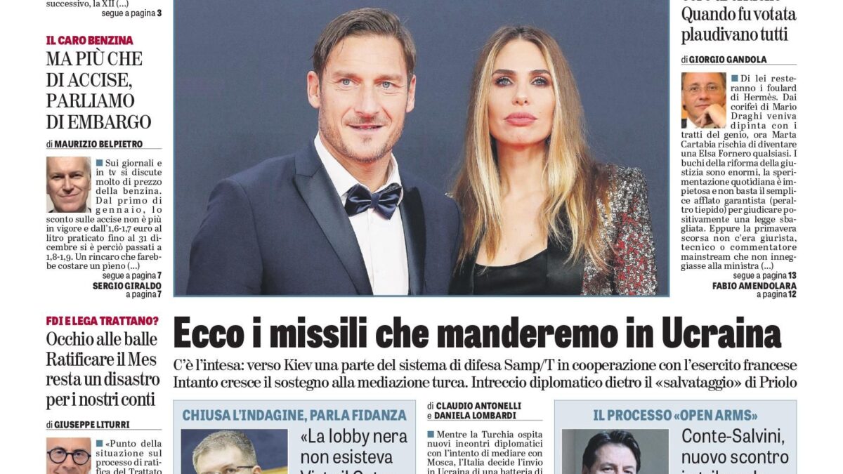 Oggi in edicola