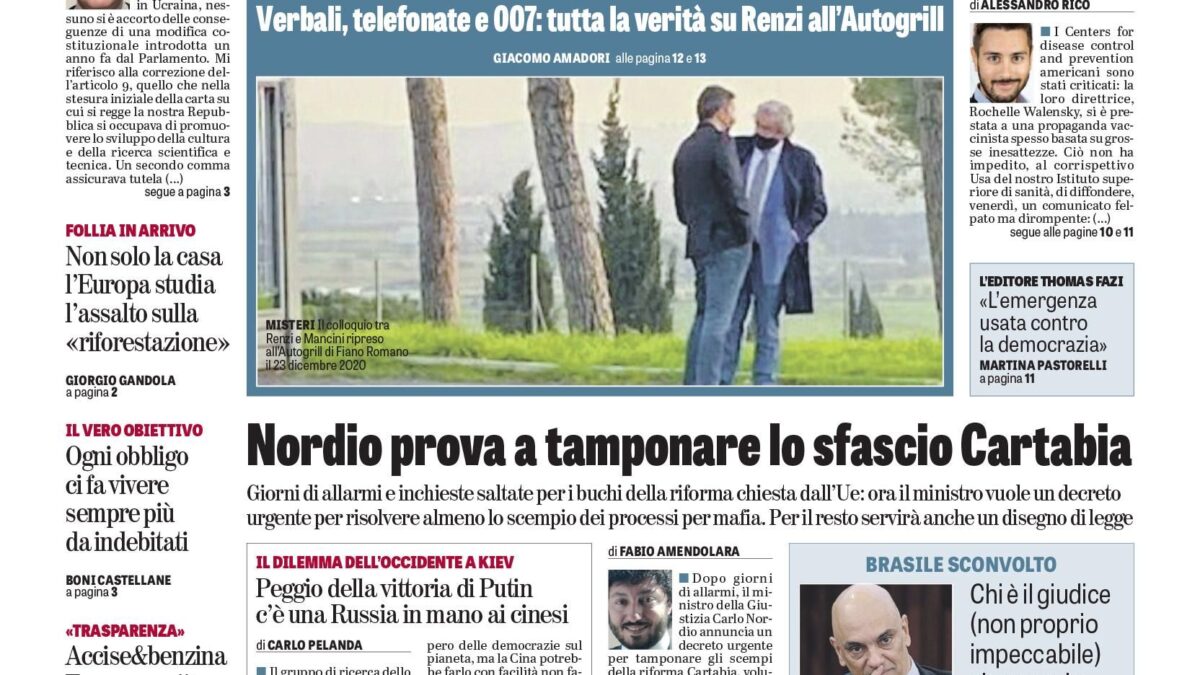 Oggi in edicola