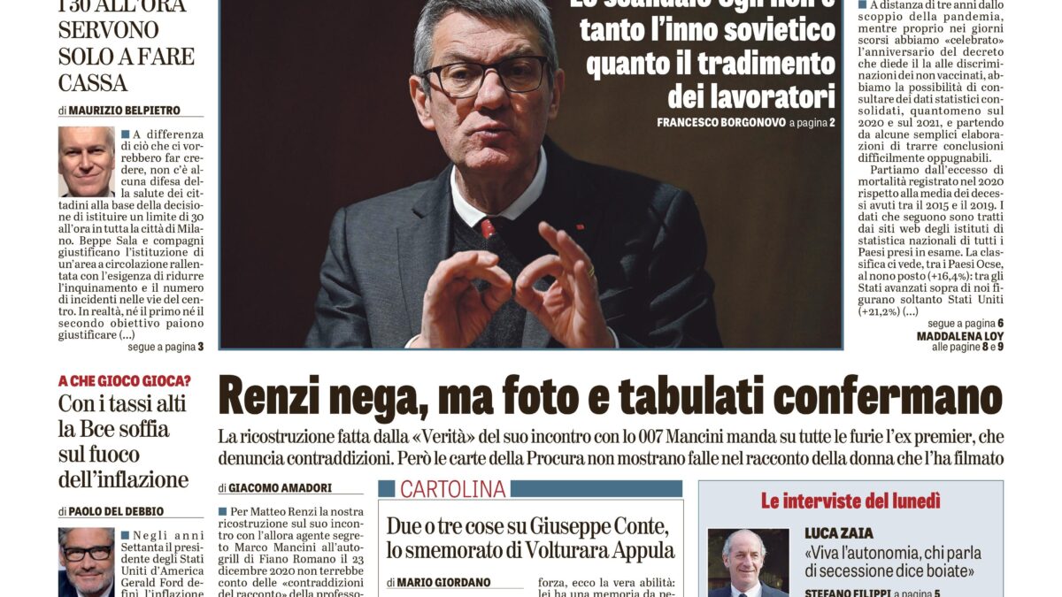 Oggi in edicola