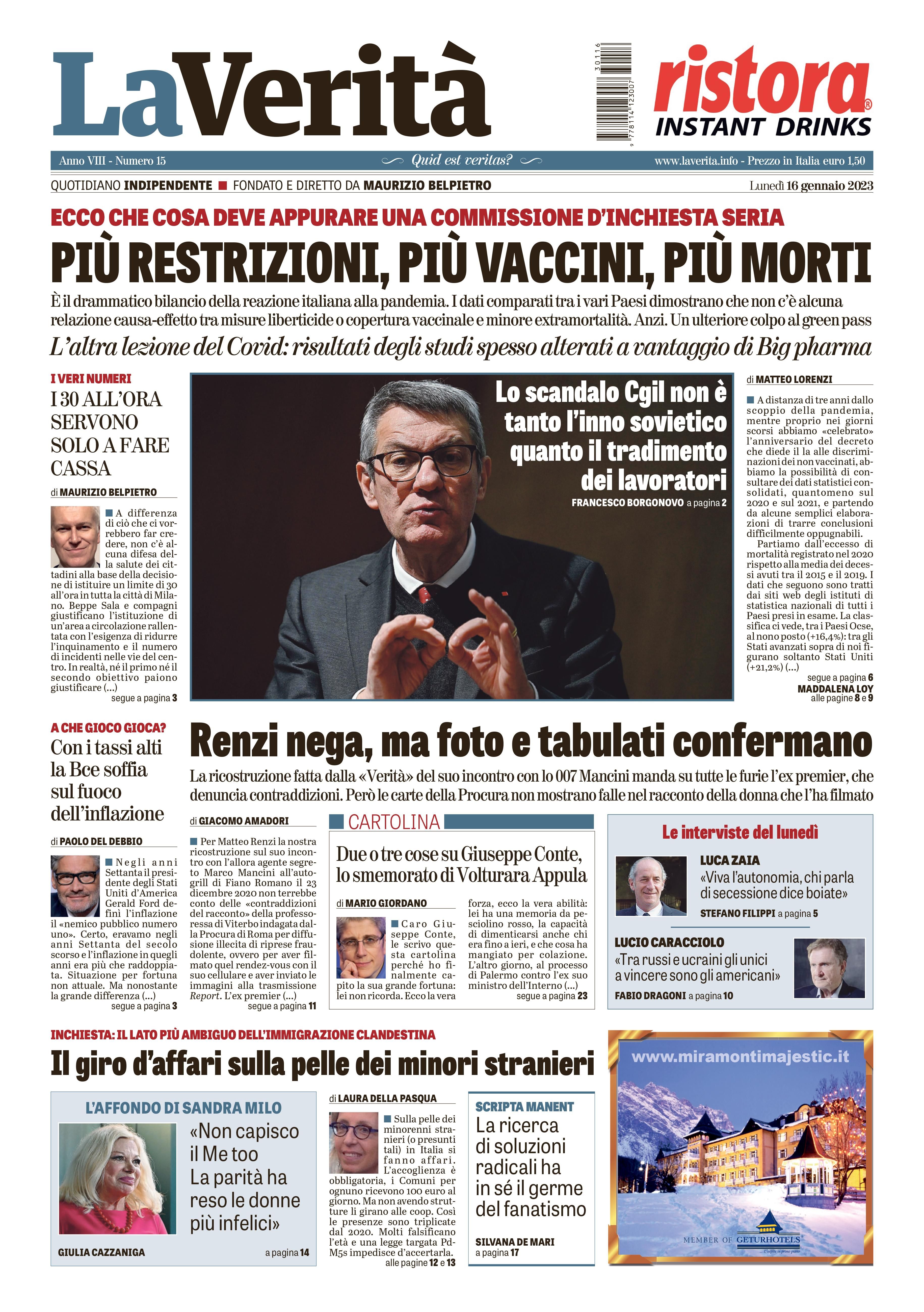 Oggi in edicola