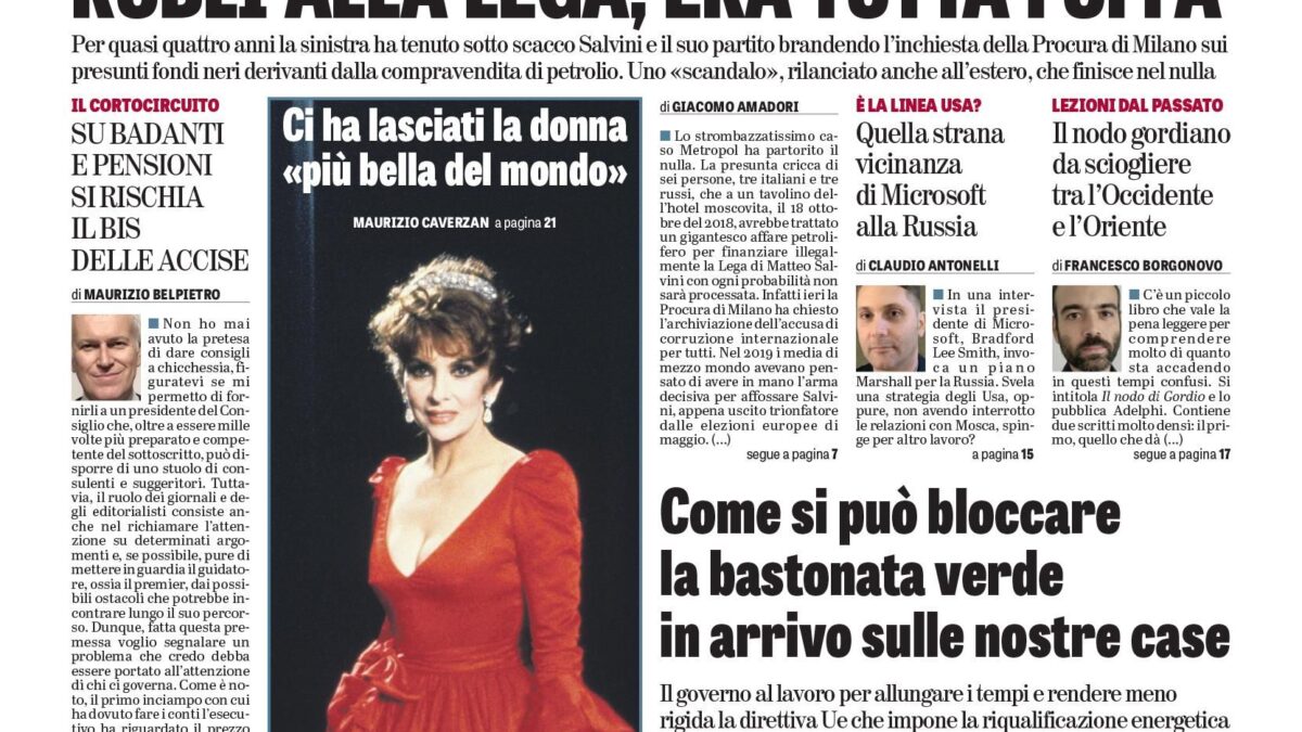 Oggi in edicola