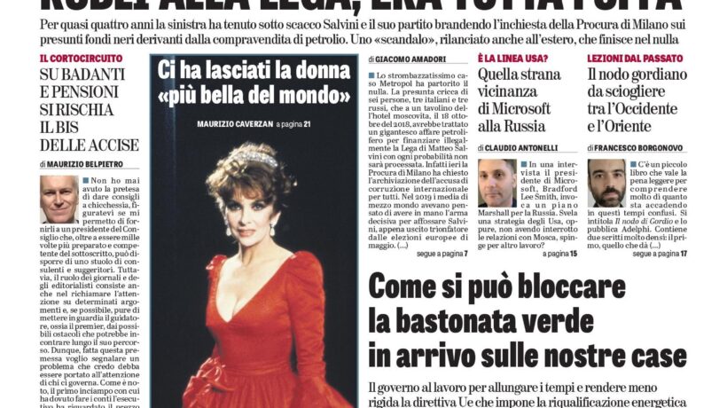 Oggi in edicola
