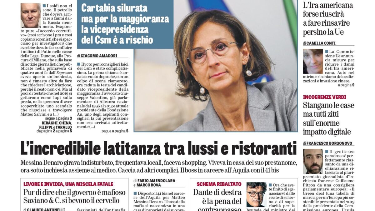 Oggi in edicola