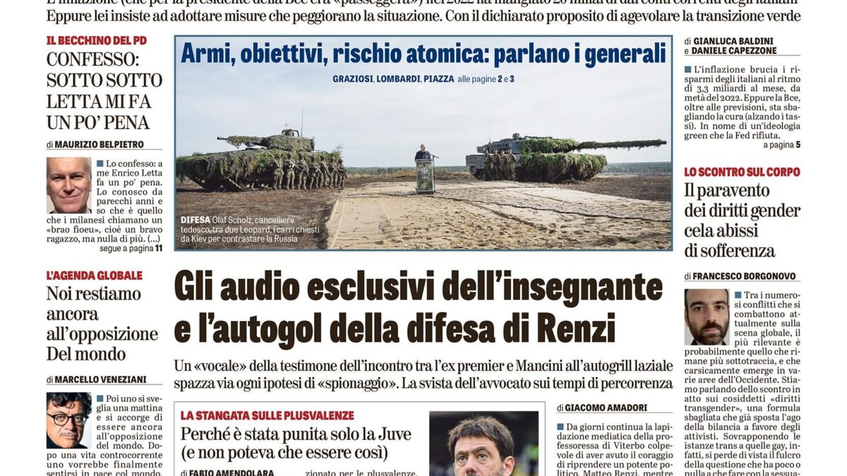 Oggi in edicola