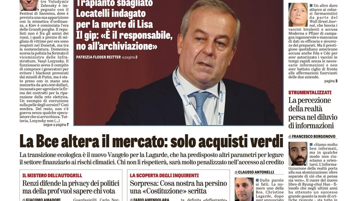 Oggi in edicola