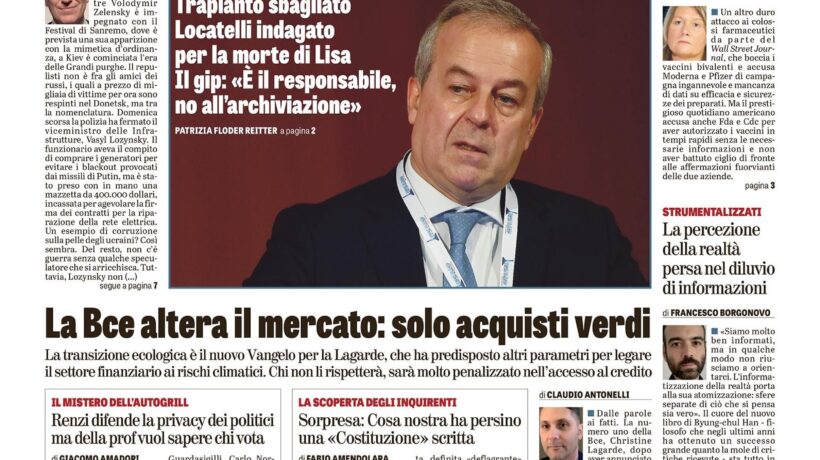 Oggi in edicola