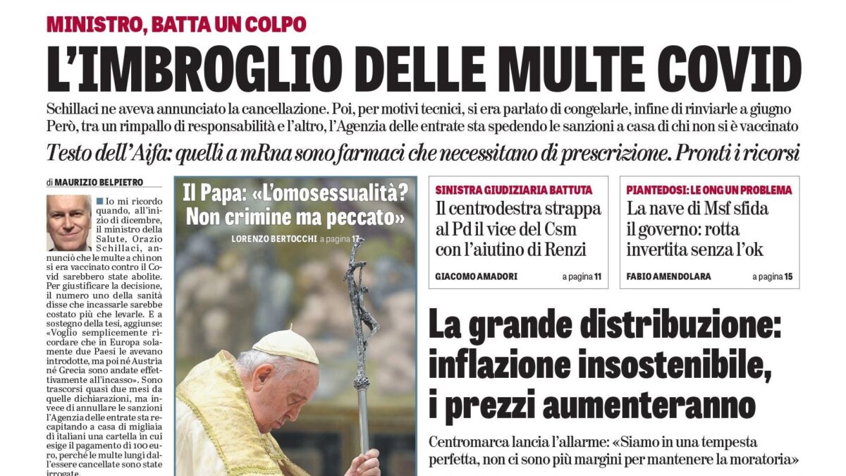 Oggi in edicola