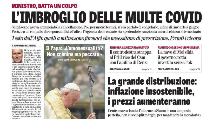 Oggi in edicola