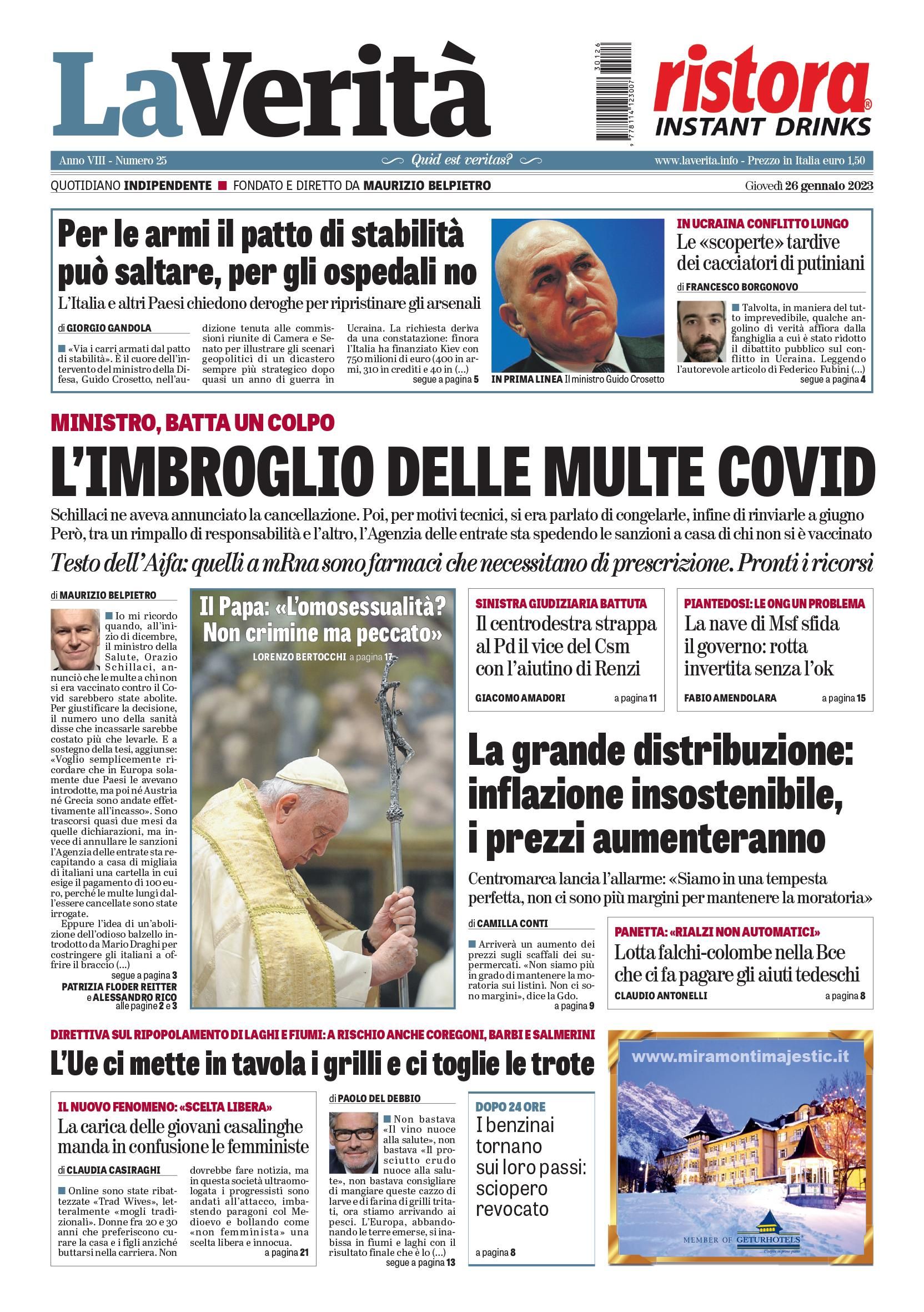 Oggi in edicola