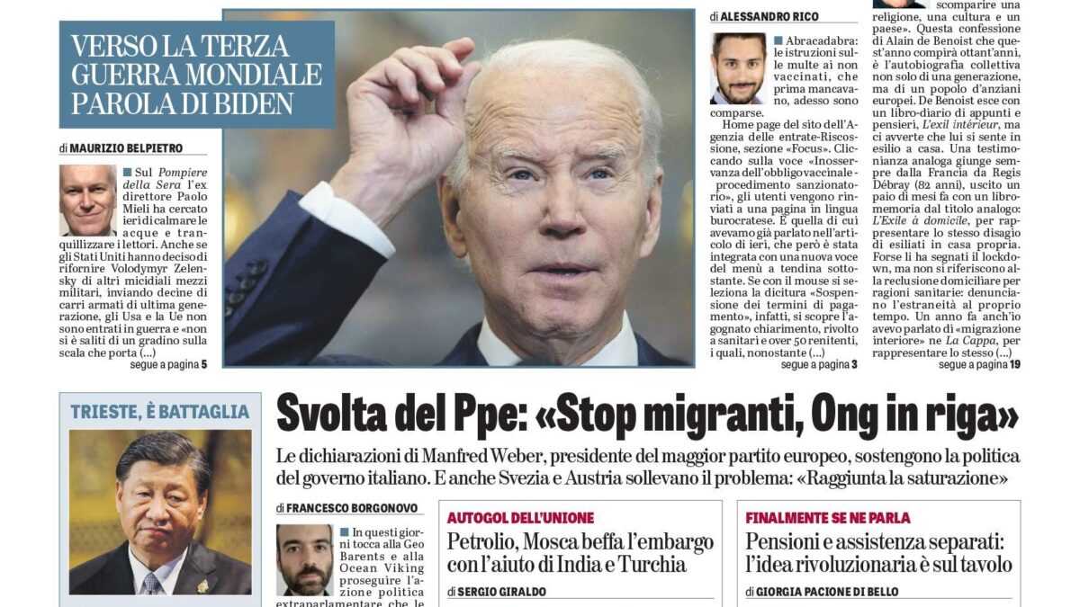Oggi in edicola