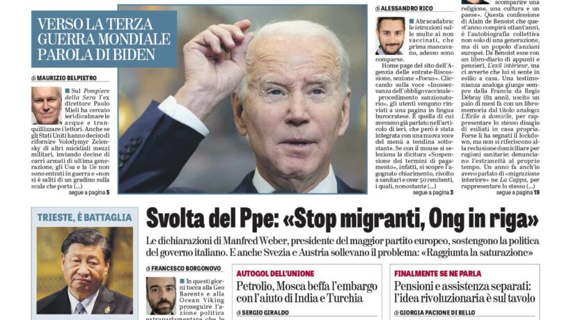 Oggi in edicola