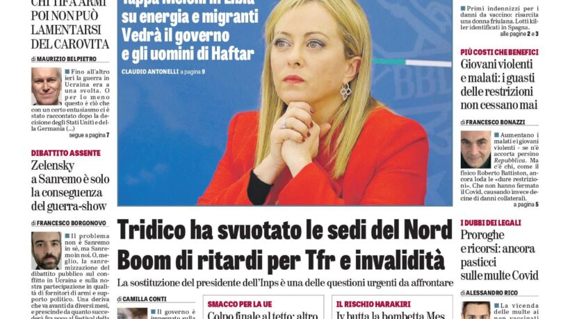 Oggi in edicola