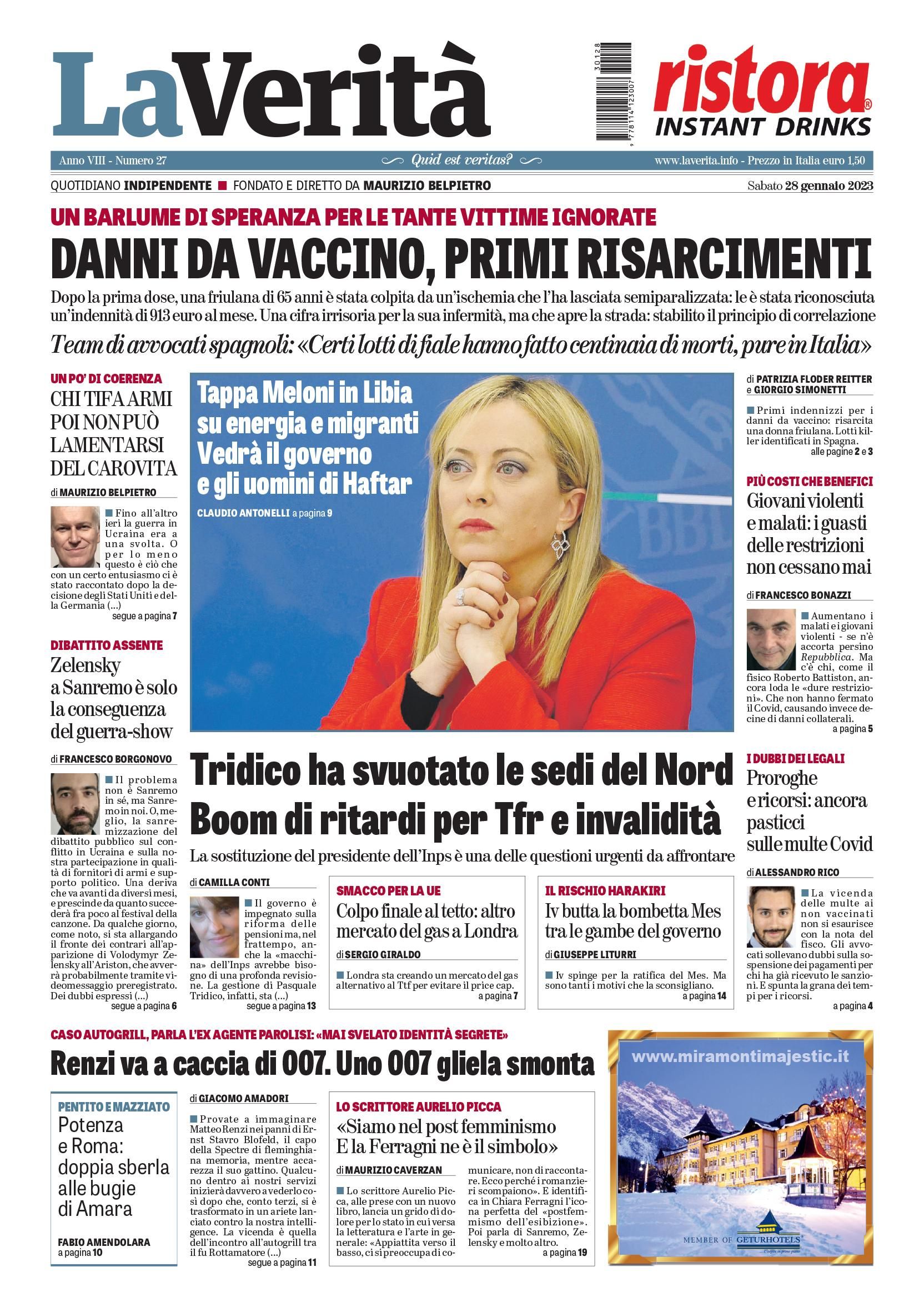 Oggi in edicola