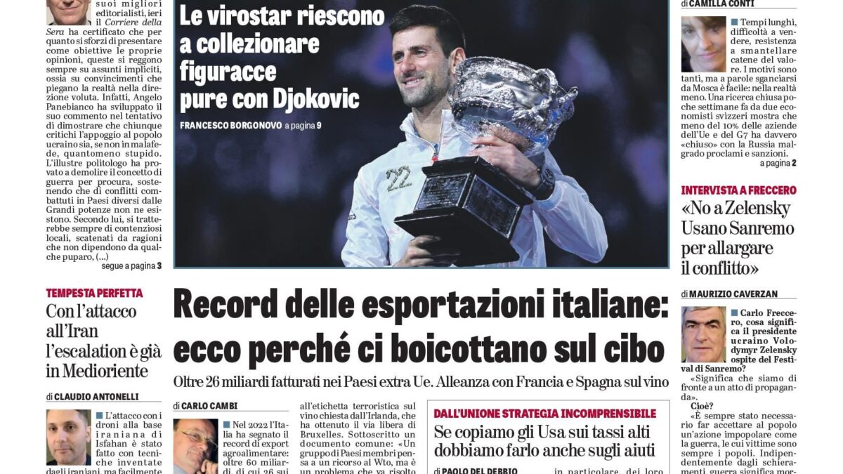 Oggi in edicola
