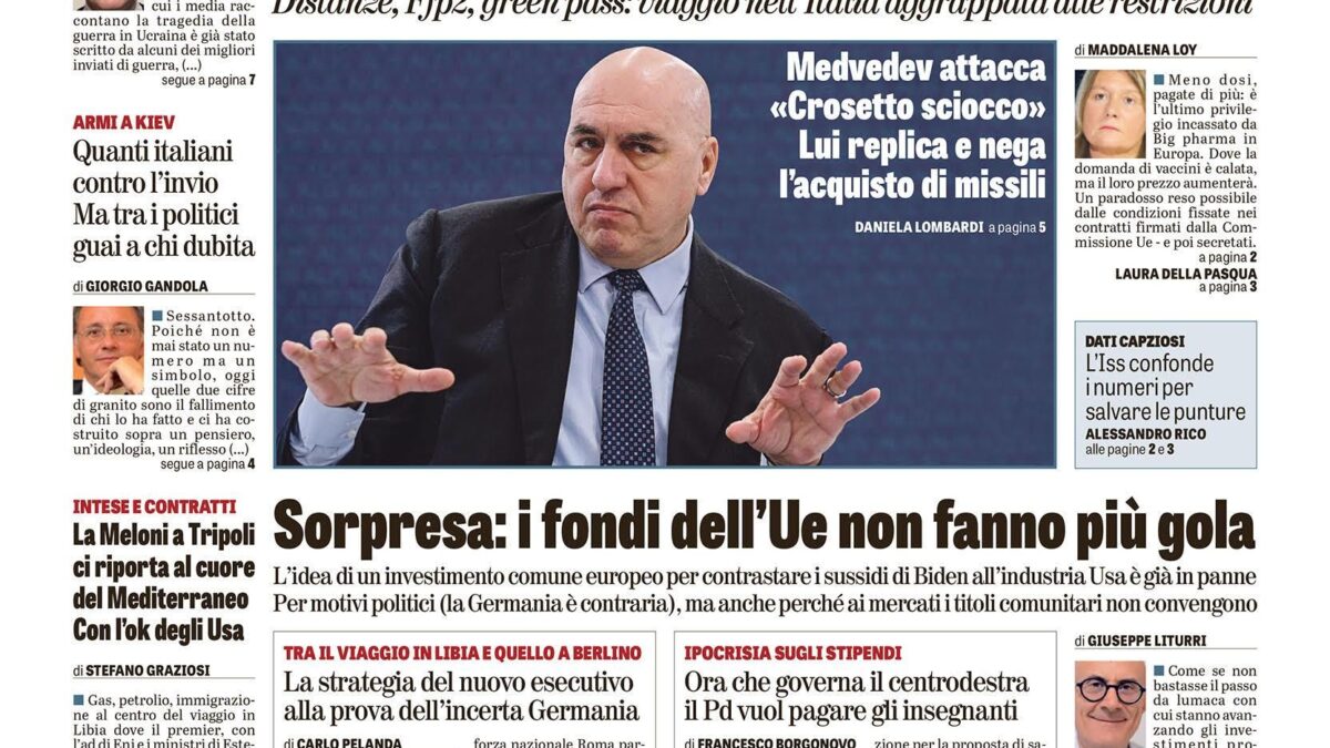 Oggi in edicola