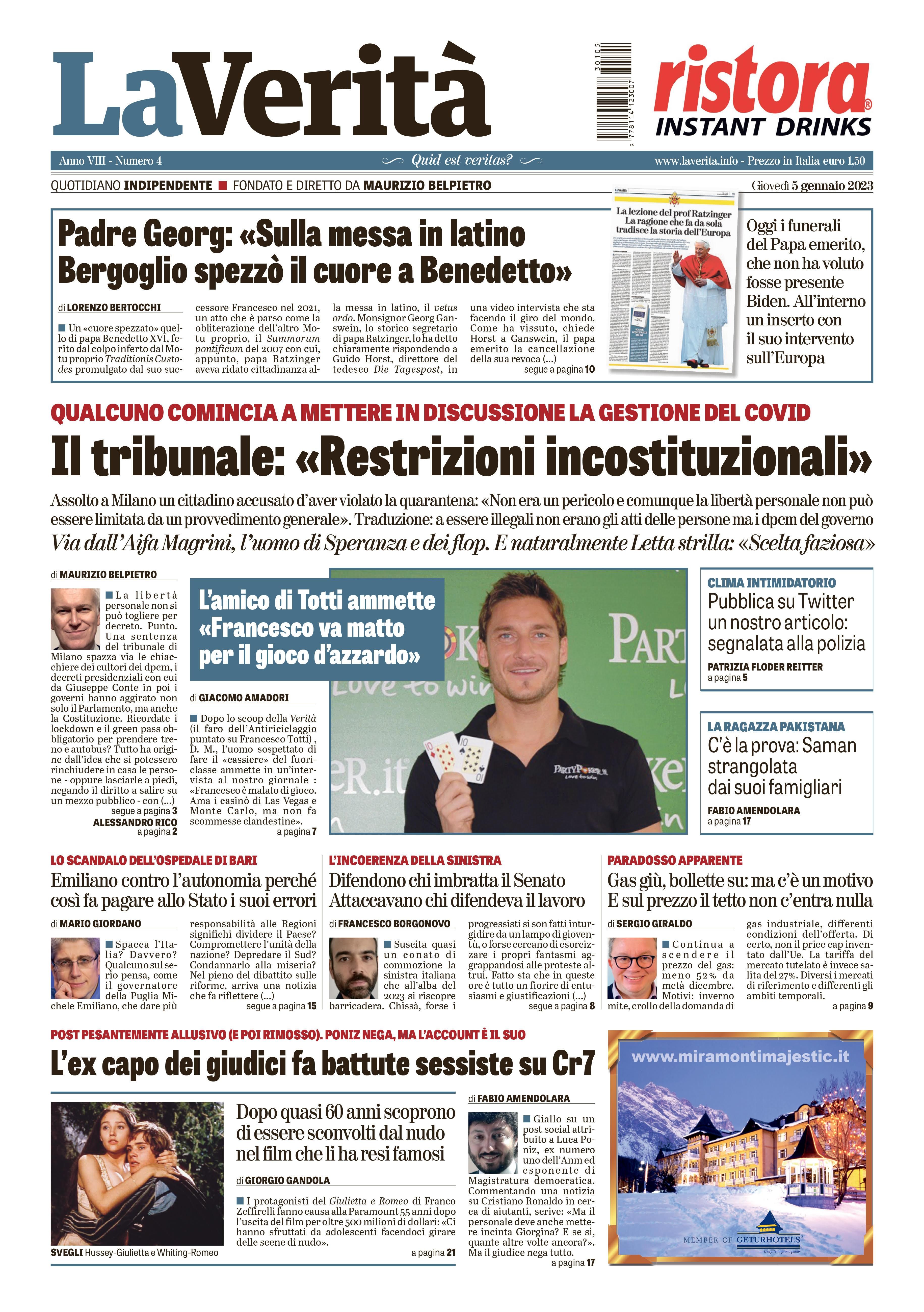 Oggi in edicola