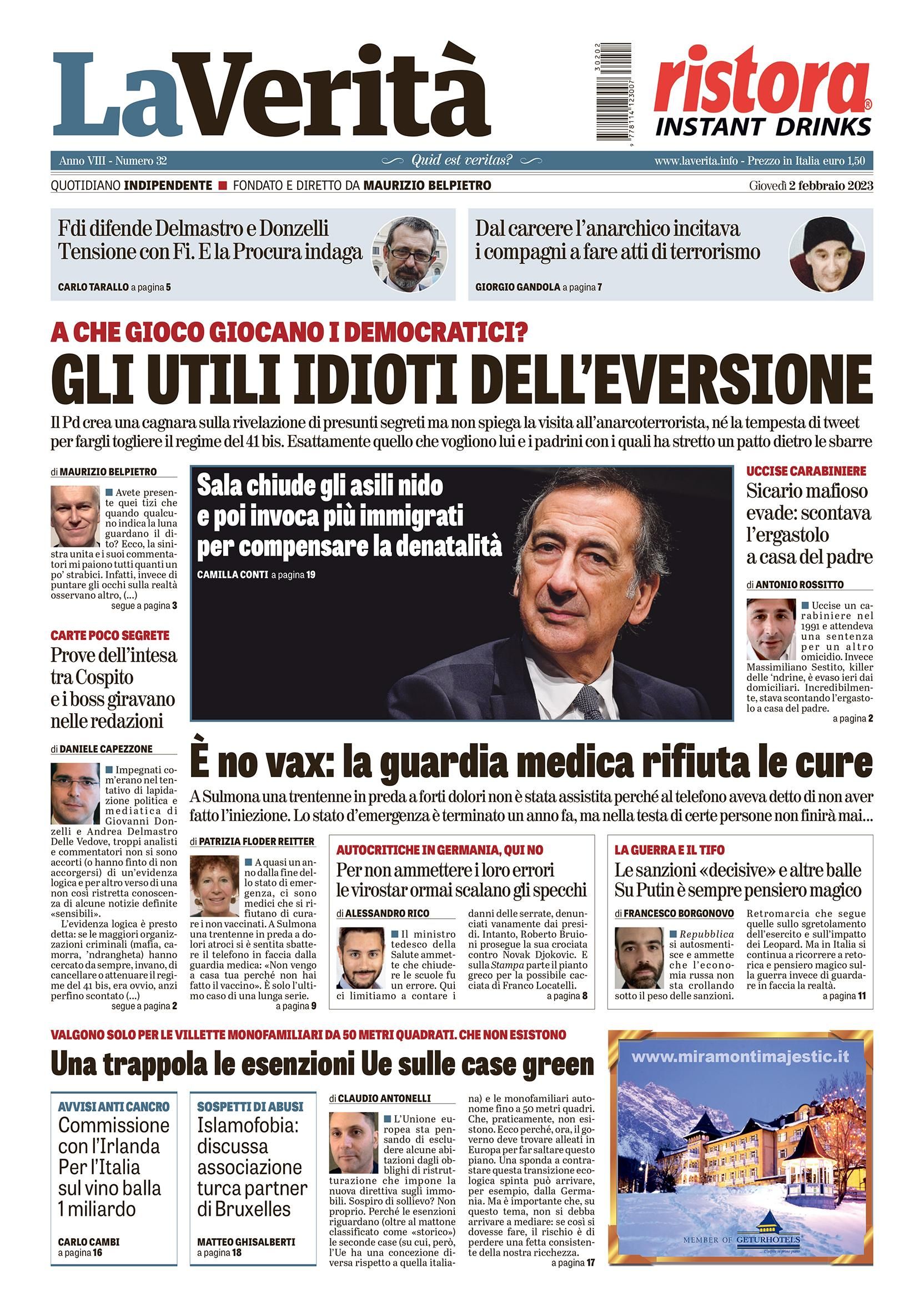 Oggi in edicola