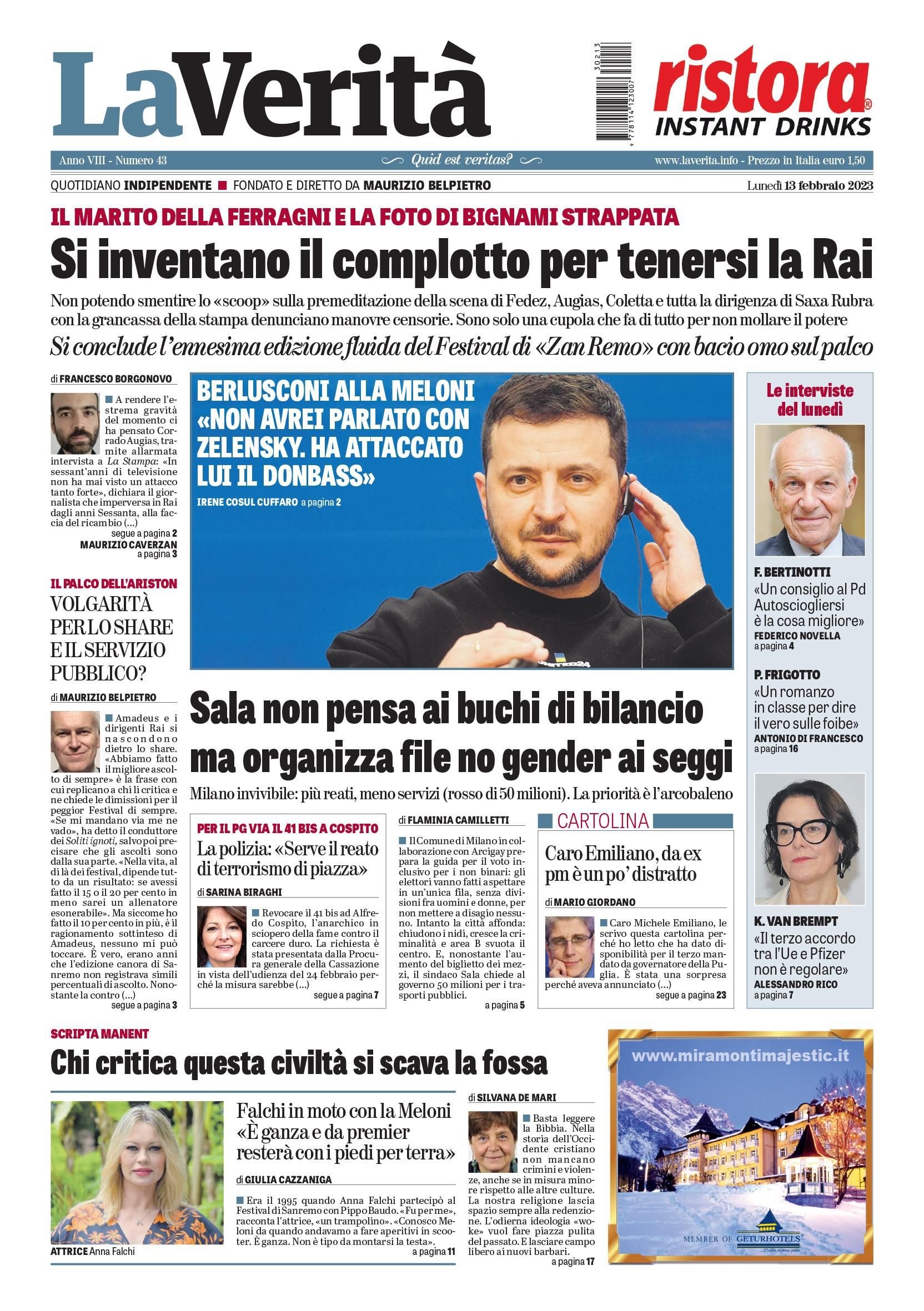 Oggi in edicola