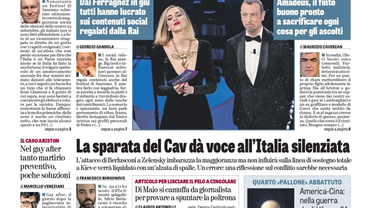 Oggi in edicola