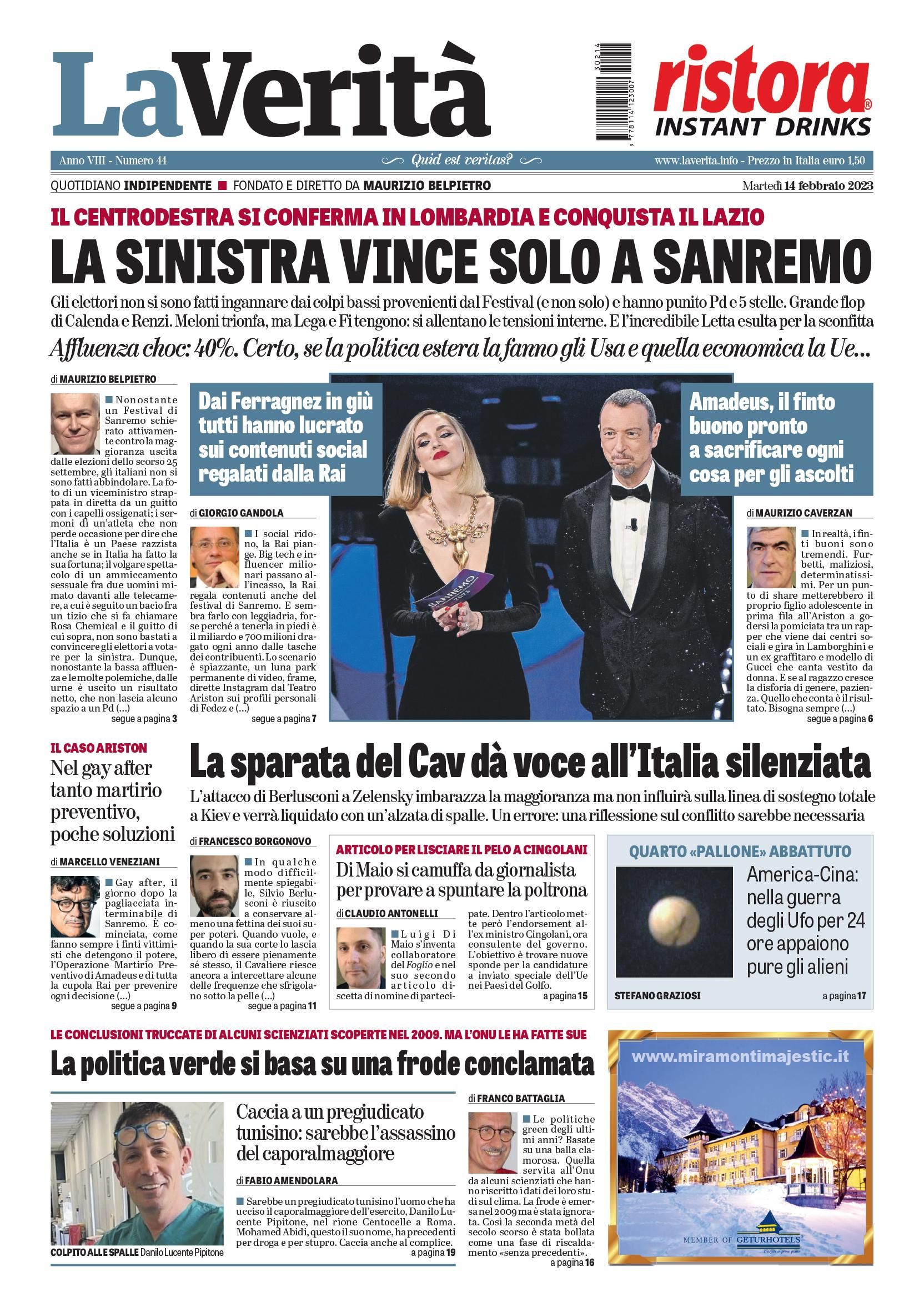 Oggi in edicola