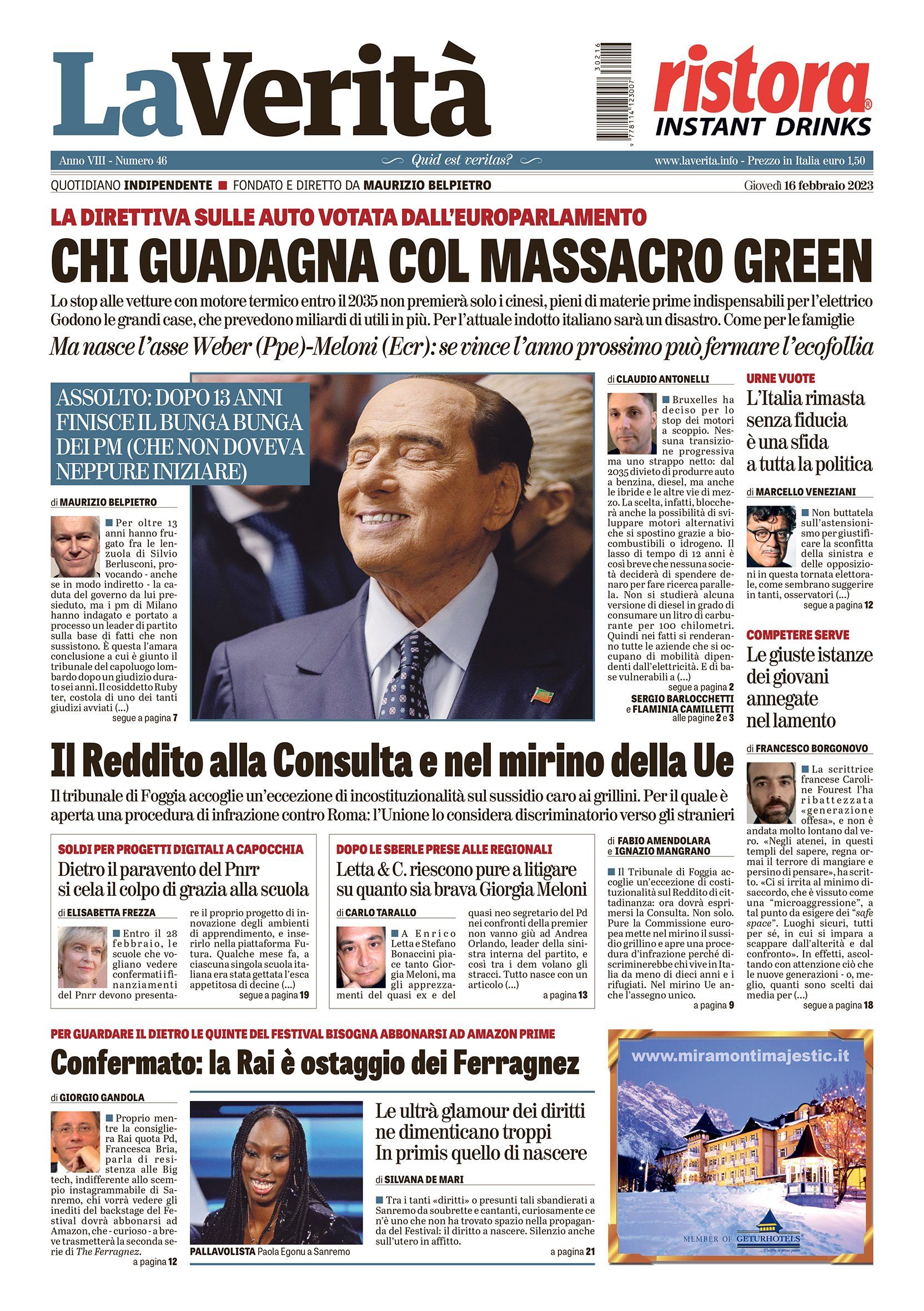 Oggi in edicola