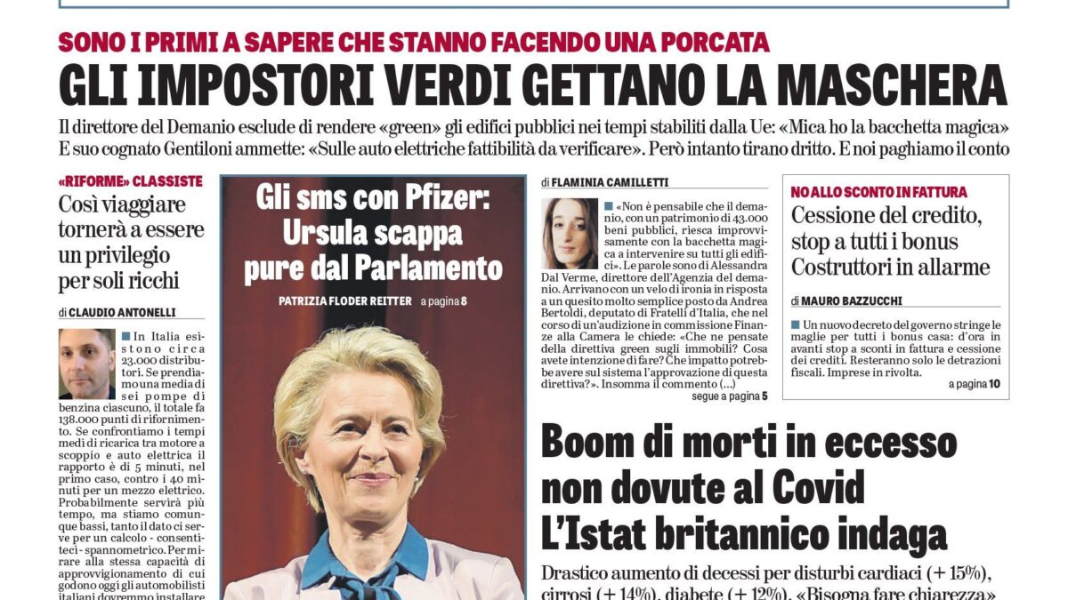 Oggi in edicola