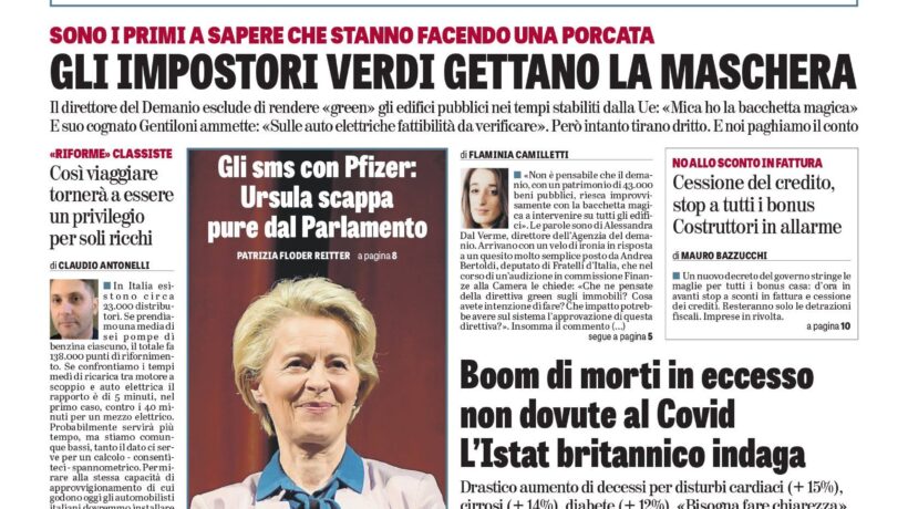 Oggi in edicola