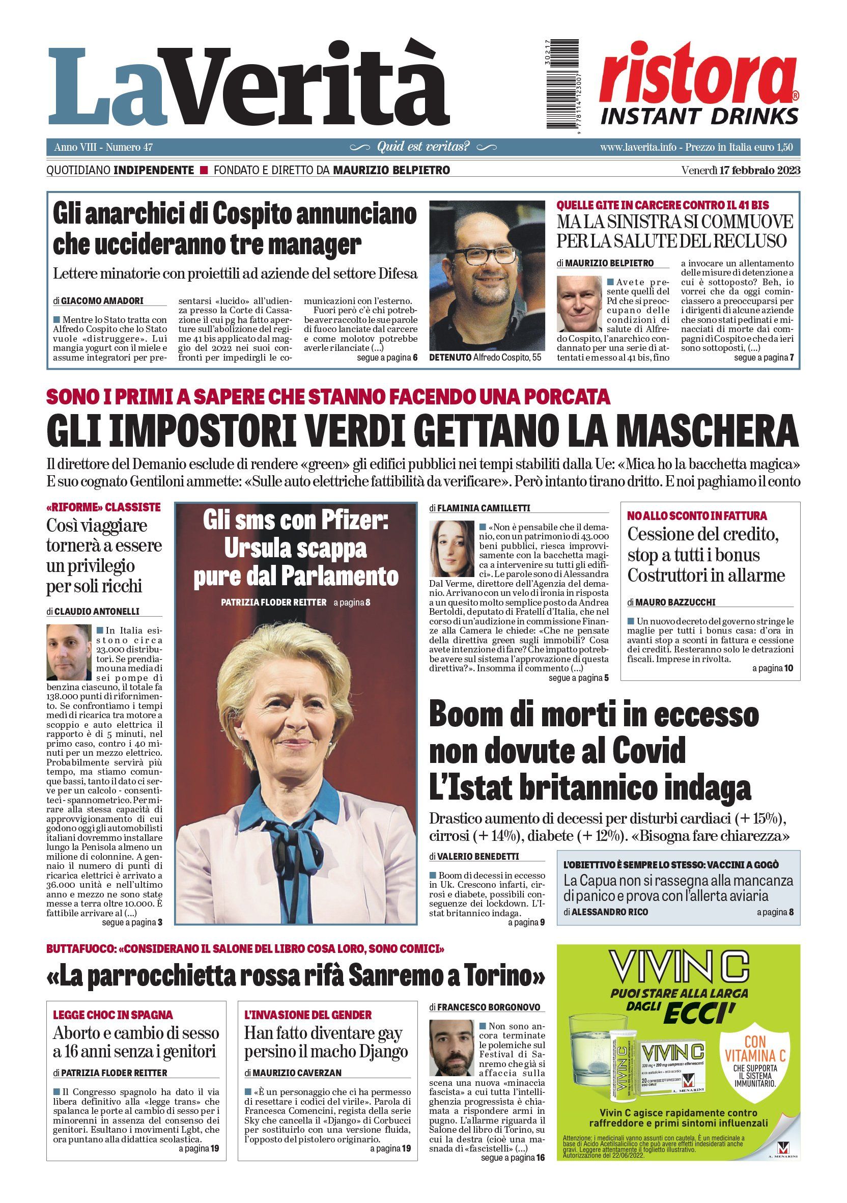 Oggi in edicola