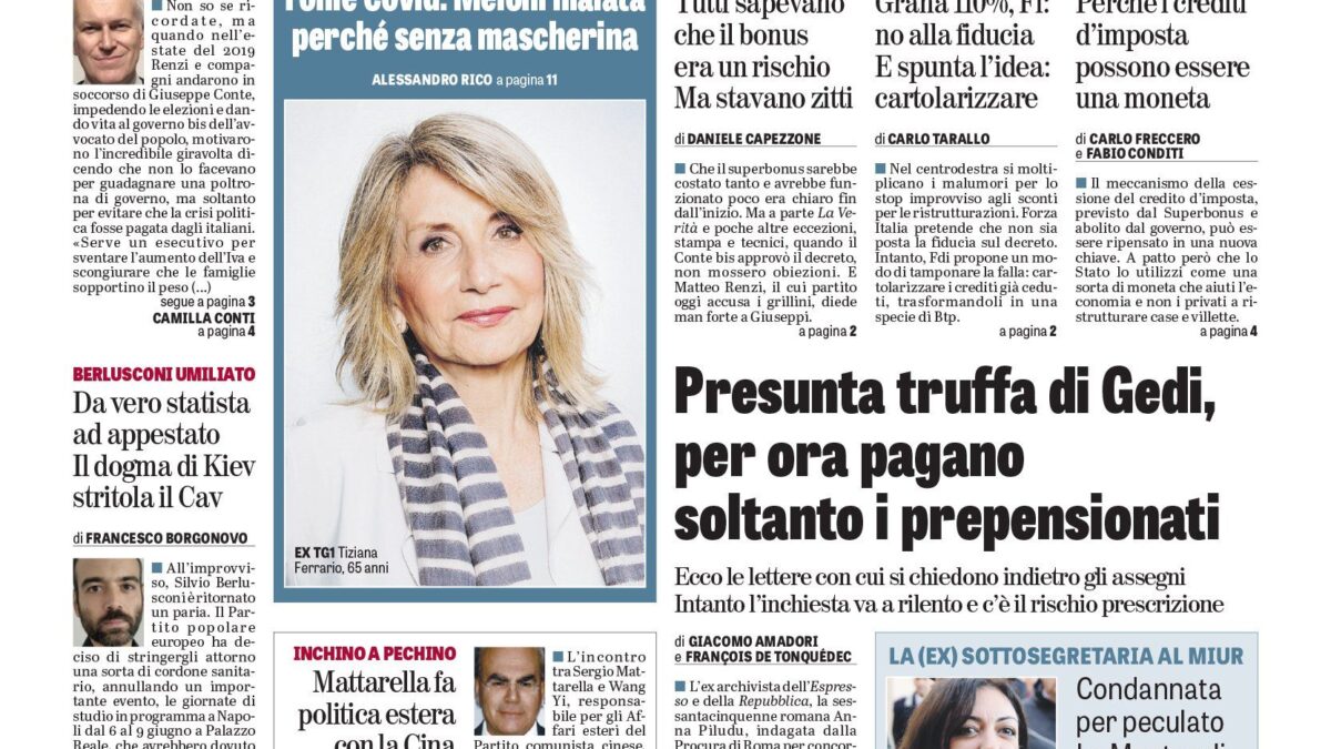 Oggi in edicola