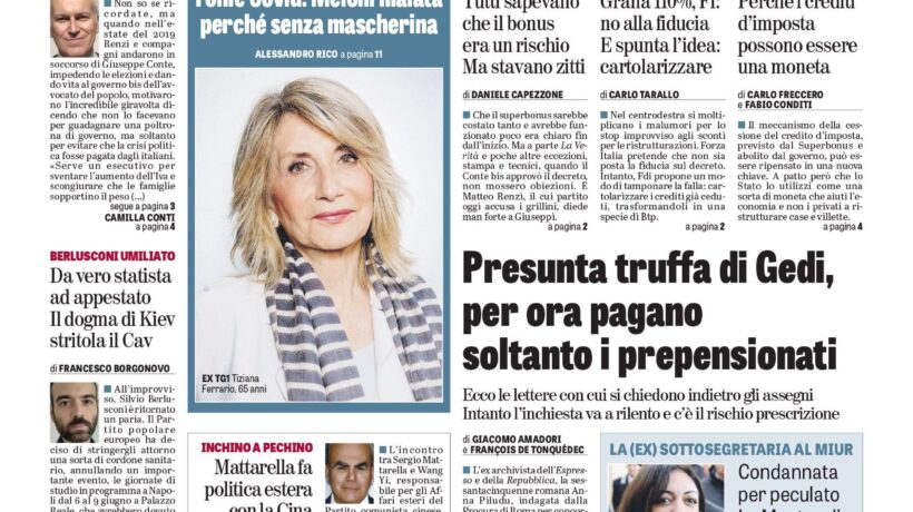 Oggi in edicola