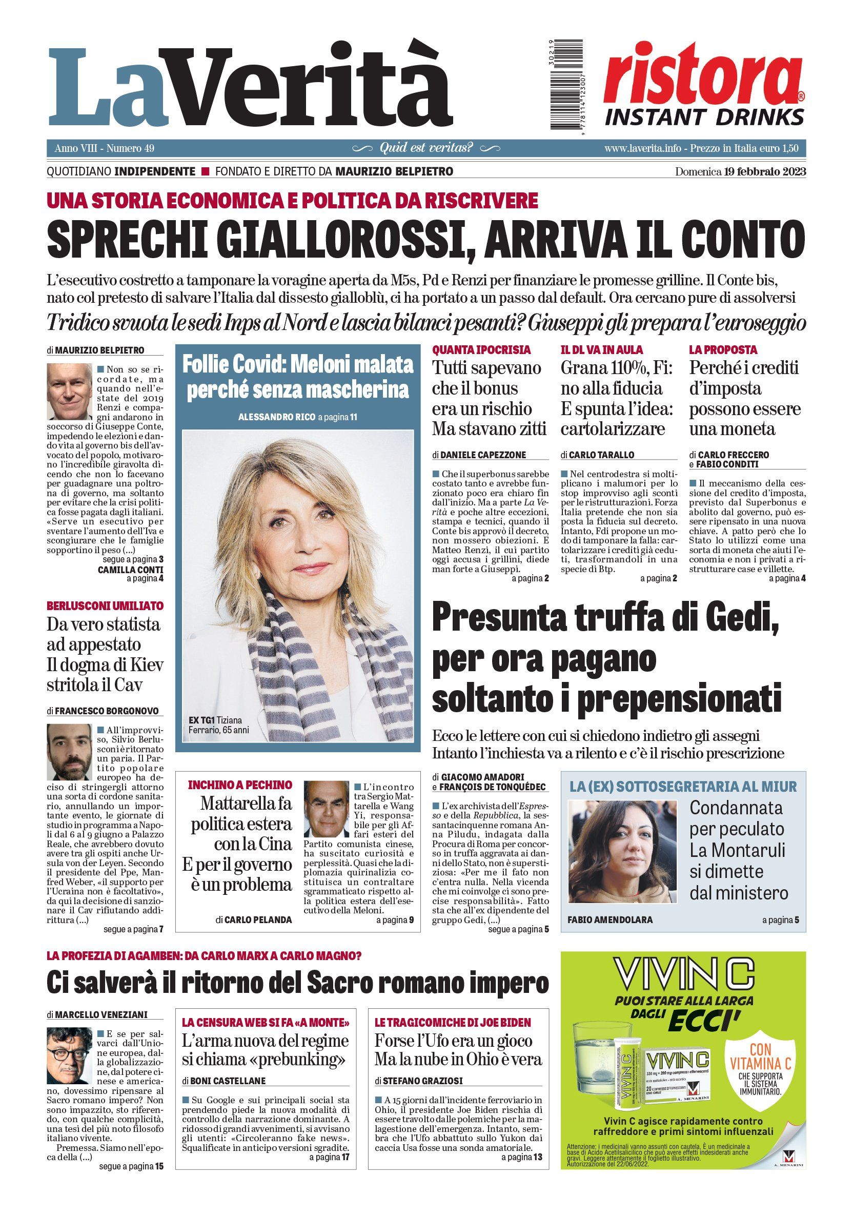 Oggi in edicola