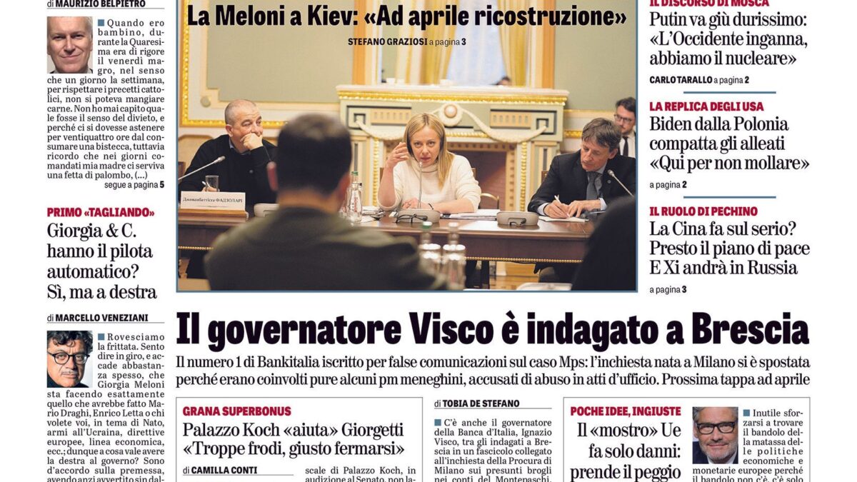 Oggi in edicola